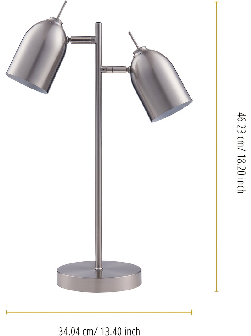 Lampee de bureau en métal réglable, 46cm Gris - Kiabi