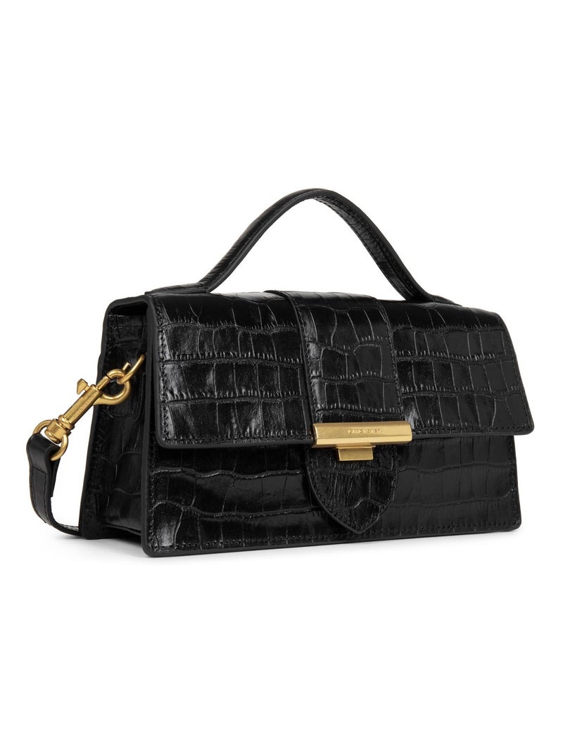 Lancaster Baguette Exo Ily M   Croco Noir - Kiabi