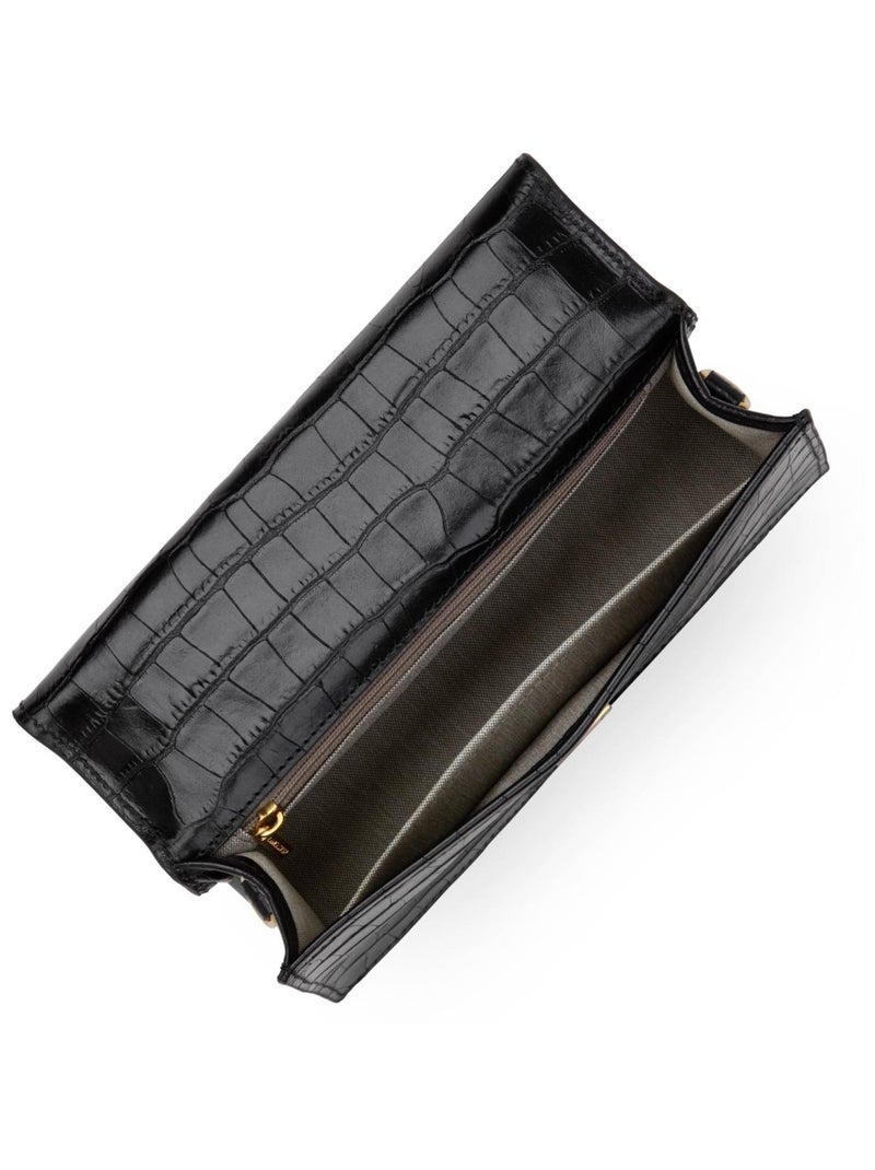 Lancaster Baguette Exo Ily M   Croco Noir - Kiabi