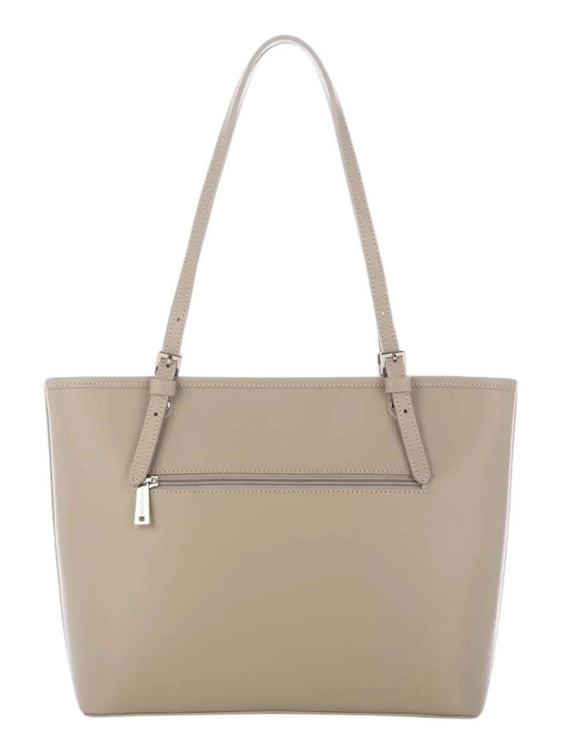 Lancaster Cabas Smooth Épaule M  Taupe/Galet Marron - Kiabi