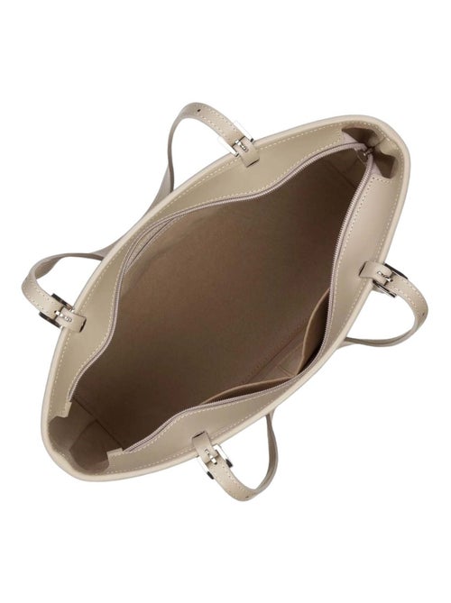 Lancaster Cabas Smooth Épaule M  Taupe/Galet - Kiabi