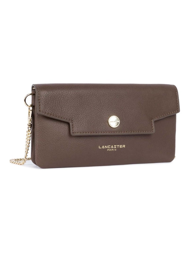 Lancaster Paris  Pochette A rabat avec pression S Mademoiselle Grace Marron - Kiabi