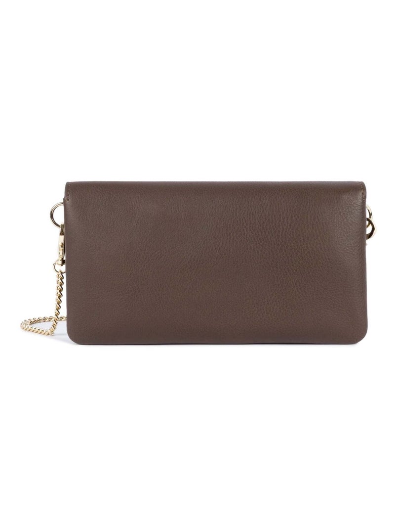 Lancaster Paris  Pochette A rabat avec pression S Mademoiselle Grace Marron - Kiabi