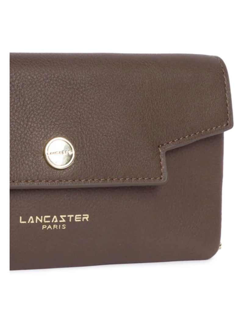 Lancaster Paris  Pochette A rabat avec pression S Mademoiselle Grace Marron - Kiabi