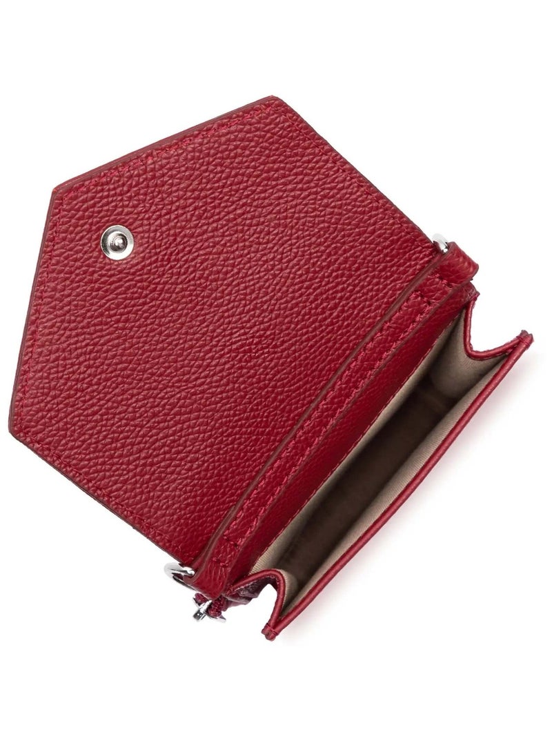 Lancaster Pochette smartphone A rabat avec pression Foulonné PM Rouge - Kiabi