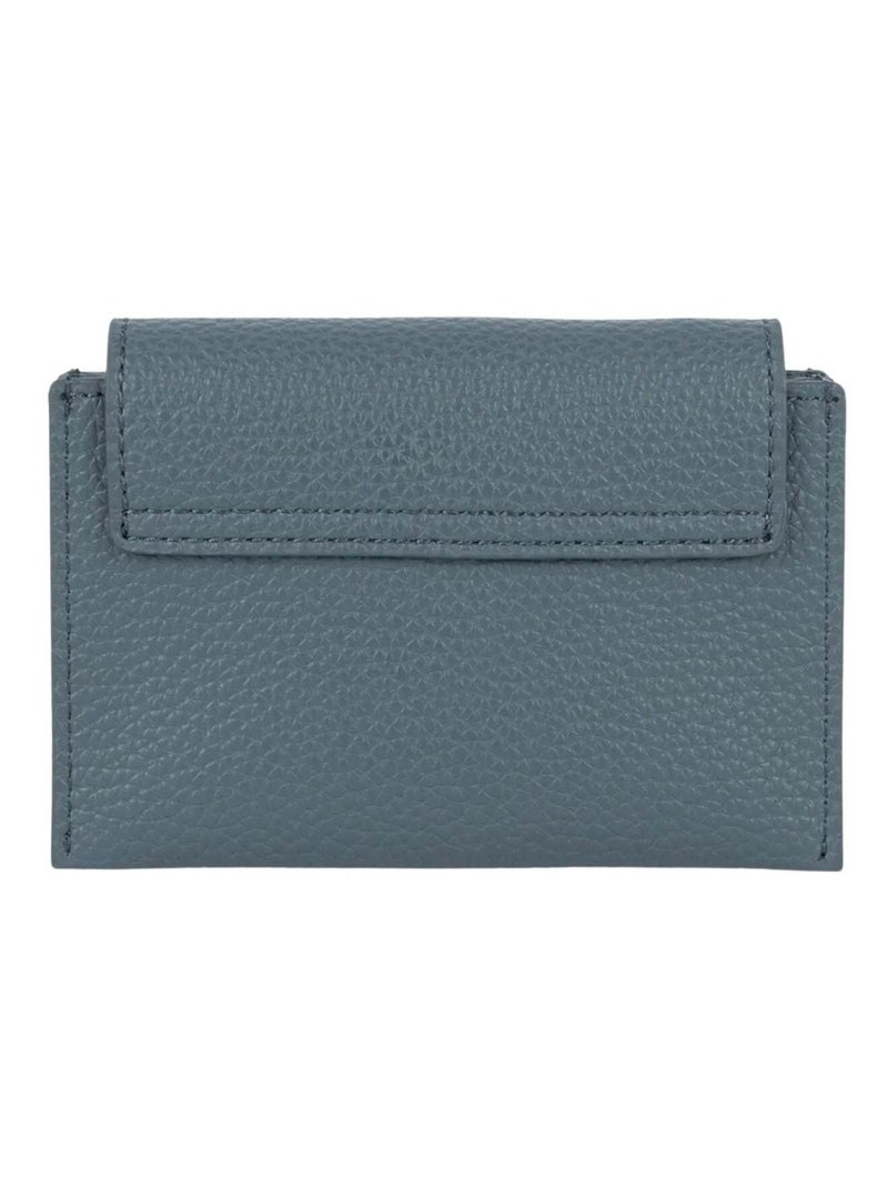 Lancaster Porte-cartes A rabat avec pression Maya Double KBA   Givré Bleu - Kiabi