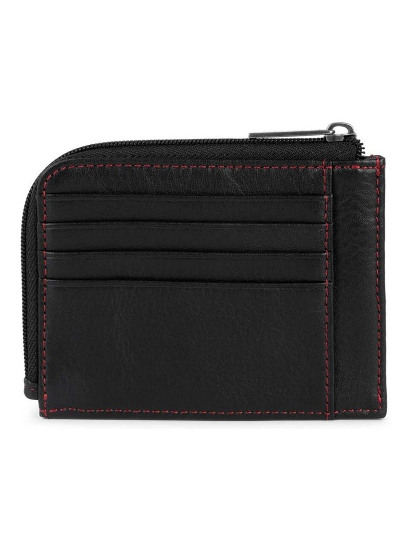 Lancaster Porte-cartes Soft Vintage  /Rouge Noir - Kiabi