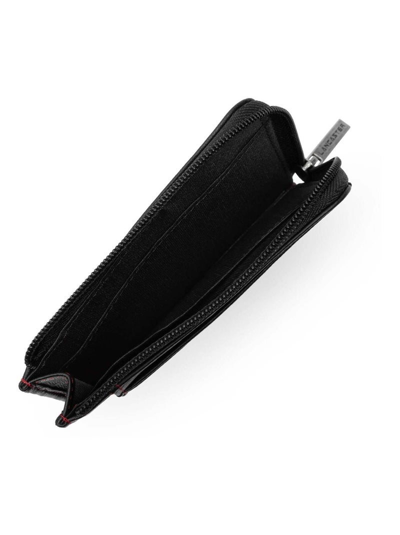 Lancaster Porte-cartes Soft Vintage  /Rouge Noir - Kiabi