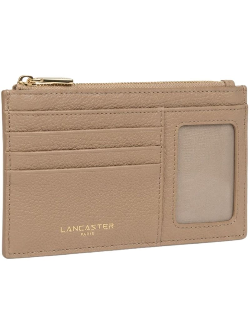 Lancaster Porte-cartes Zippé Dune  Foncé Beige - Kiabi