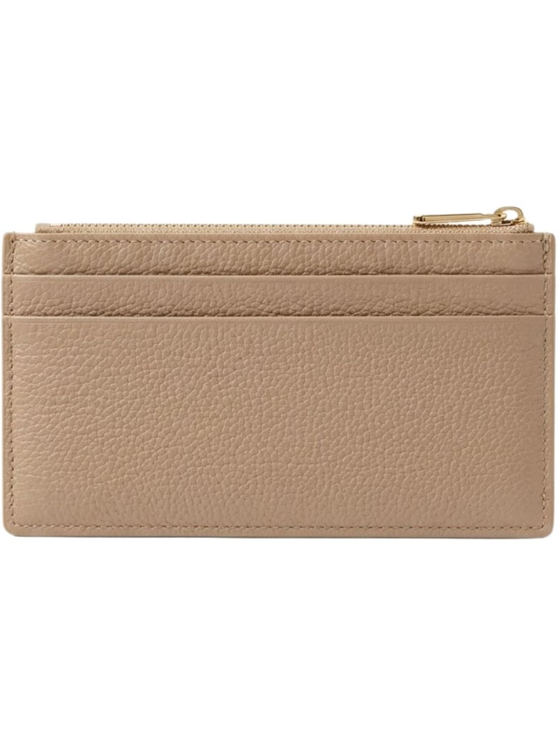 Lancaster Porte-cartes Zippé Dune  Foncé Beige - Kiabi