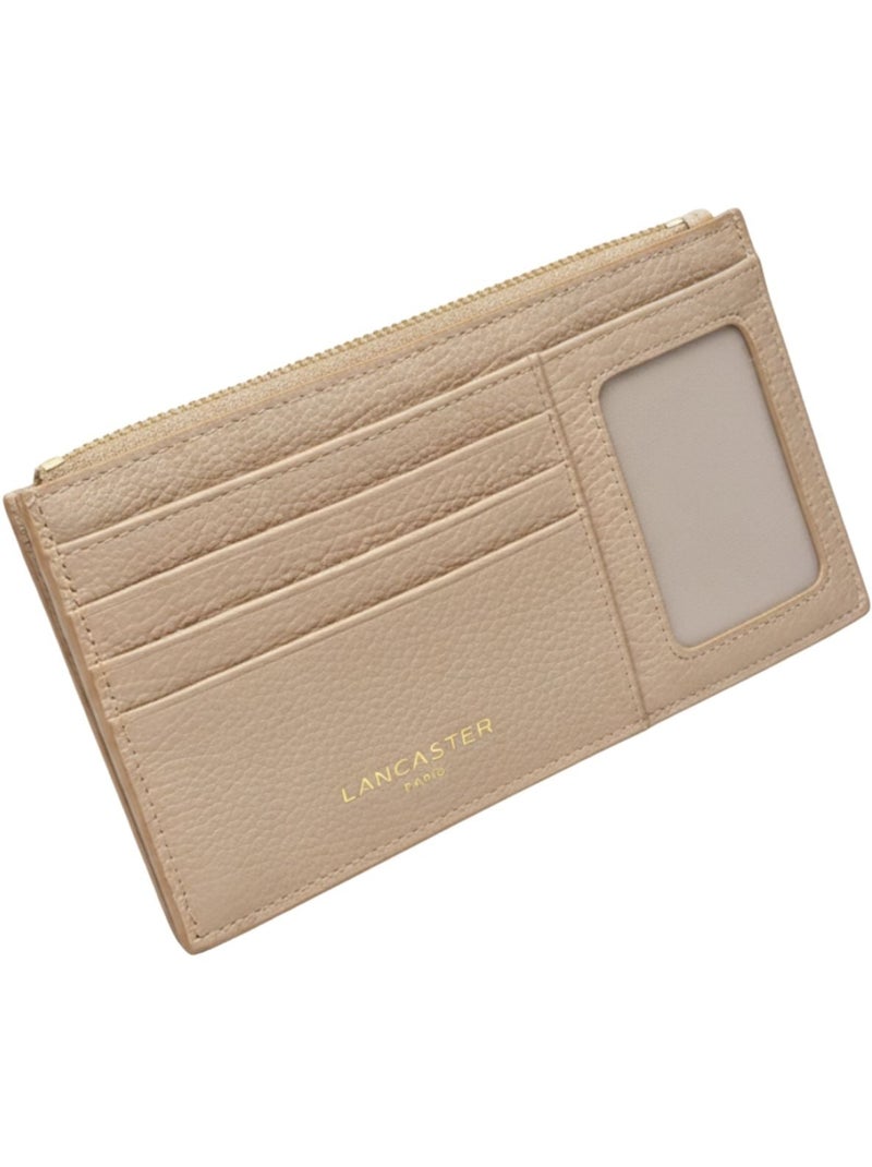Lancaster Porte-cartes Zippé Dune  Foncé Beige - Kiabi
