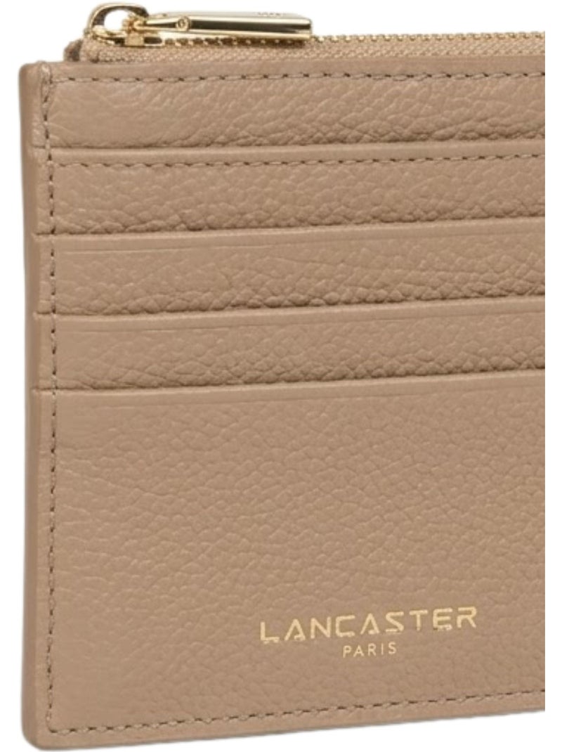 Lancaster Porte-cartes Zippé Dune  Foncé Beige - Kiabi