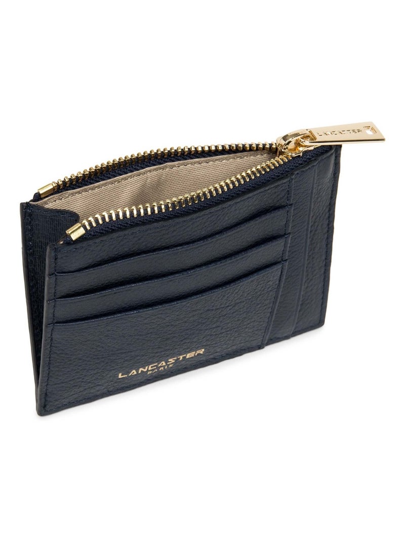 Lancaster Porte-cartes Zippé Dune  Foncé Bleu - Kiabi