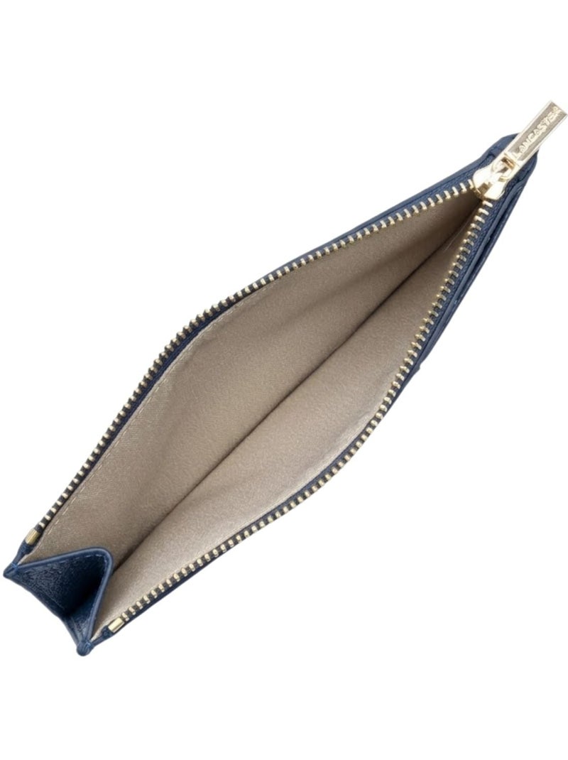 Lancaster Porte-cartes Zippé Dune  Foncé Bleu - Kiabi