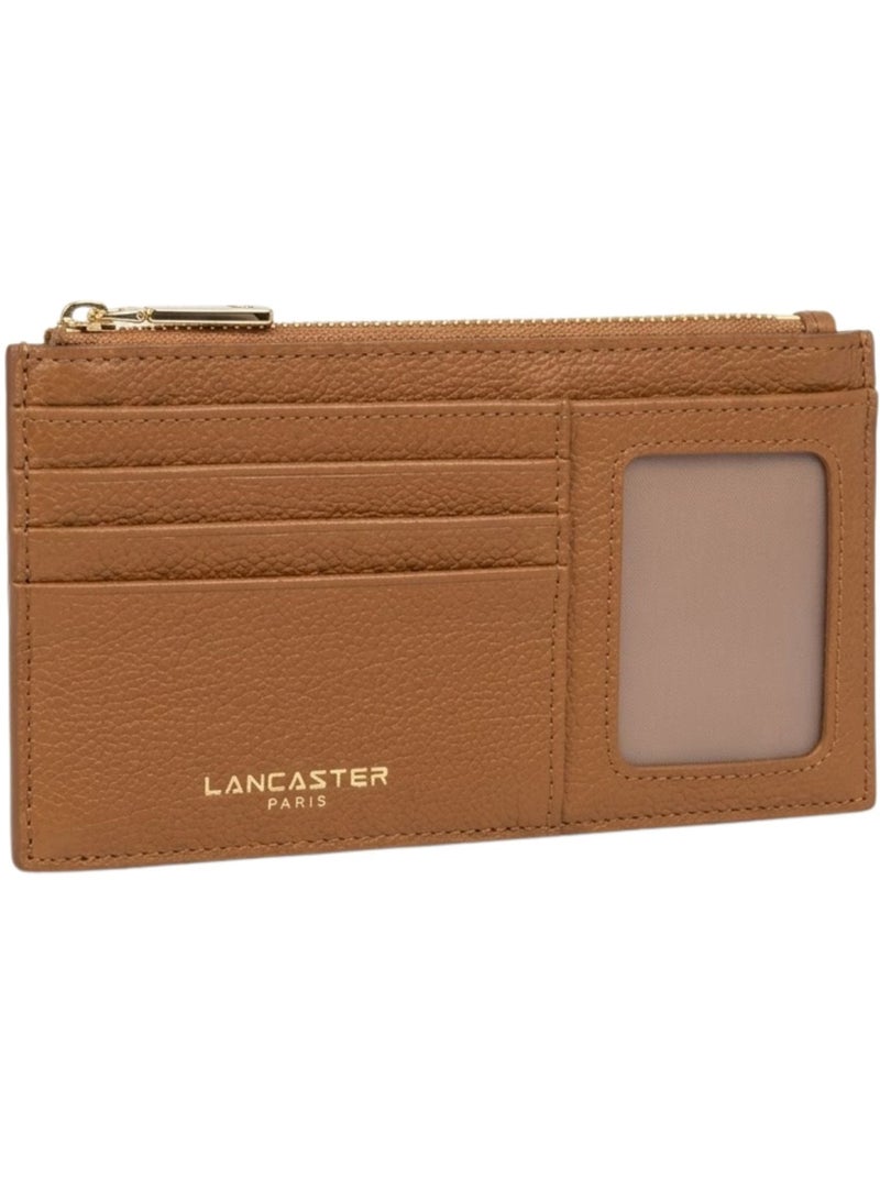 Lancaster Porte-cartes Zippé Dune Marron - Kiabi