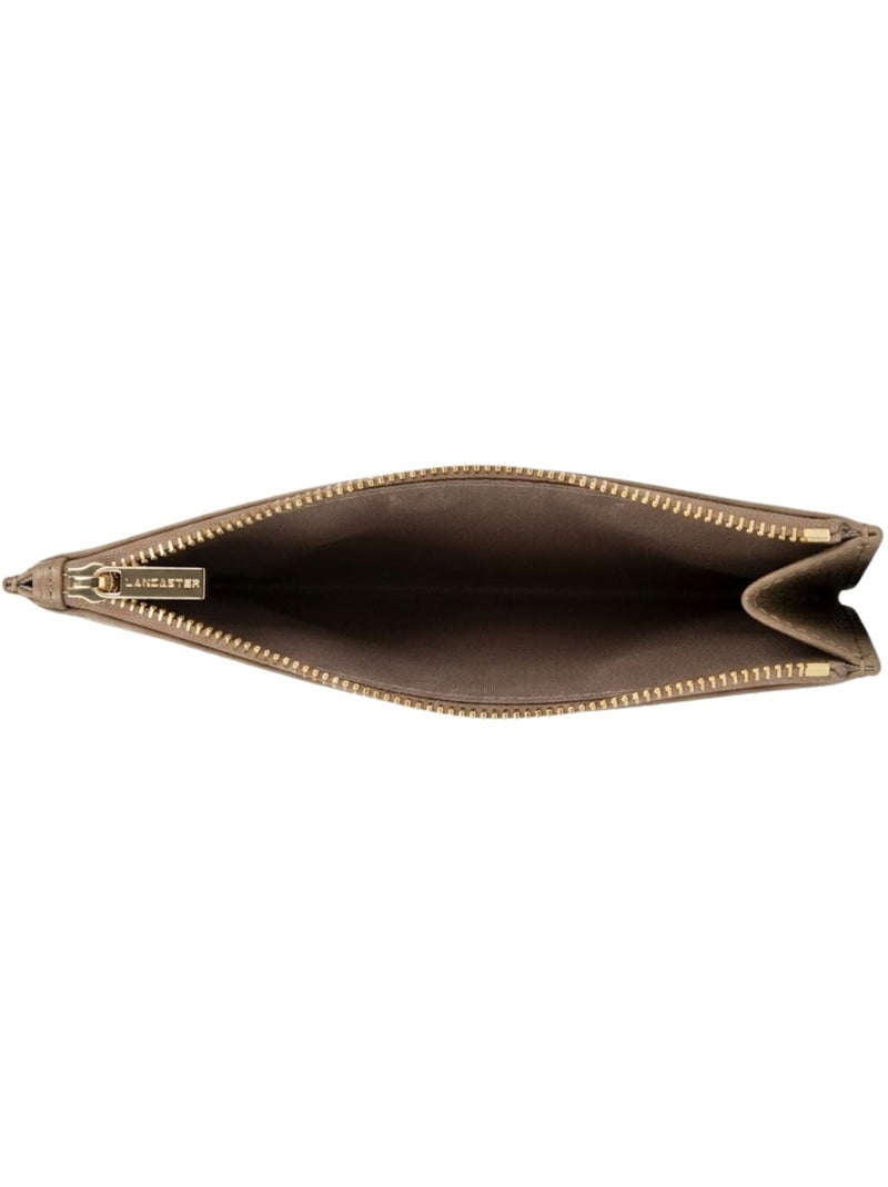 Lancaster Porte-cartes Zippé Dune Marron - Kiabi