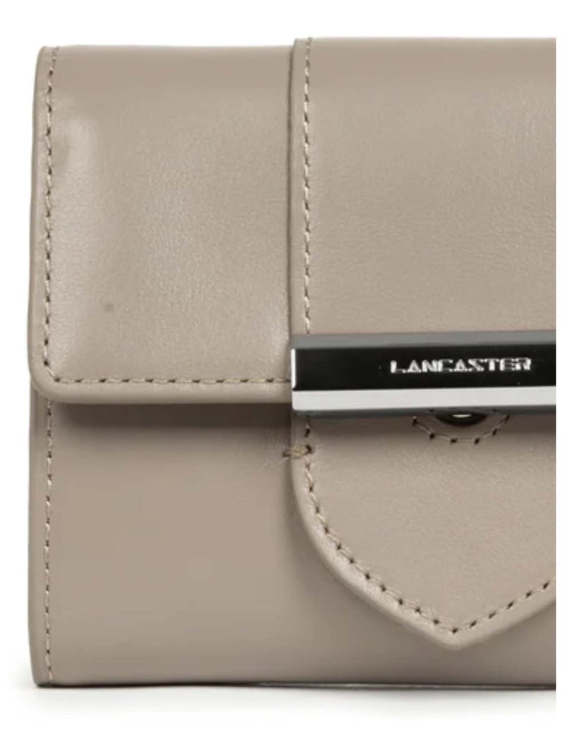 Lancaster Portefeuille A rabat avec fermoir Paris Ily Gris - Kiabi