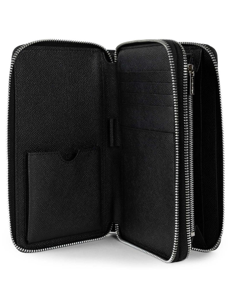 Lancaster Portefeuille Cuir Compagnon Delphino Noir - Kiabi