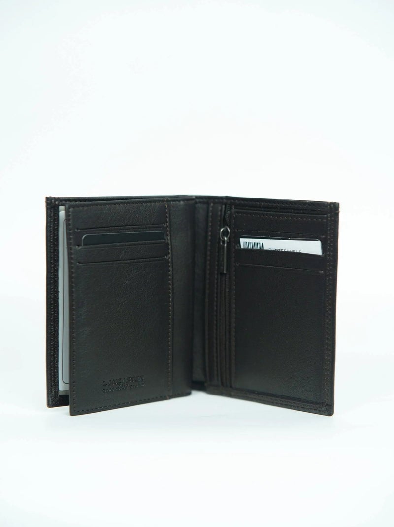 Lancaster Portefeuille Cuir Vachette   RFID Marron - Kiabi