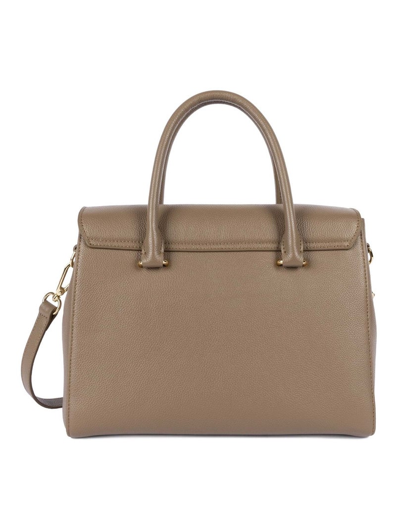 Lancaster Sac à main A rabat avec fermoir M Milano Cosmos Beige - Kiabi