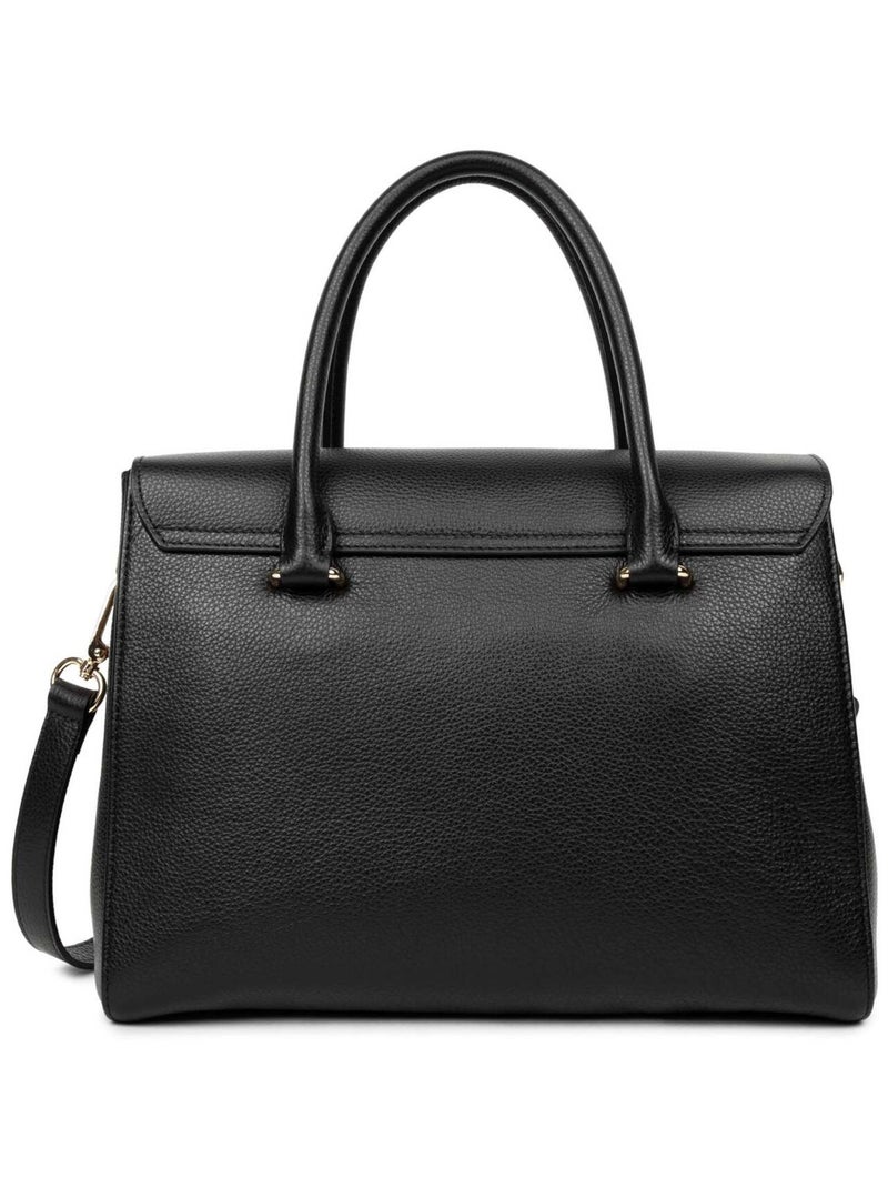Lancaster Sac à Rabat Foulonné Milano L Noir - Kiabi