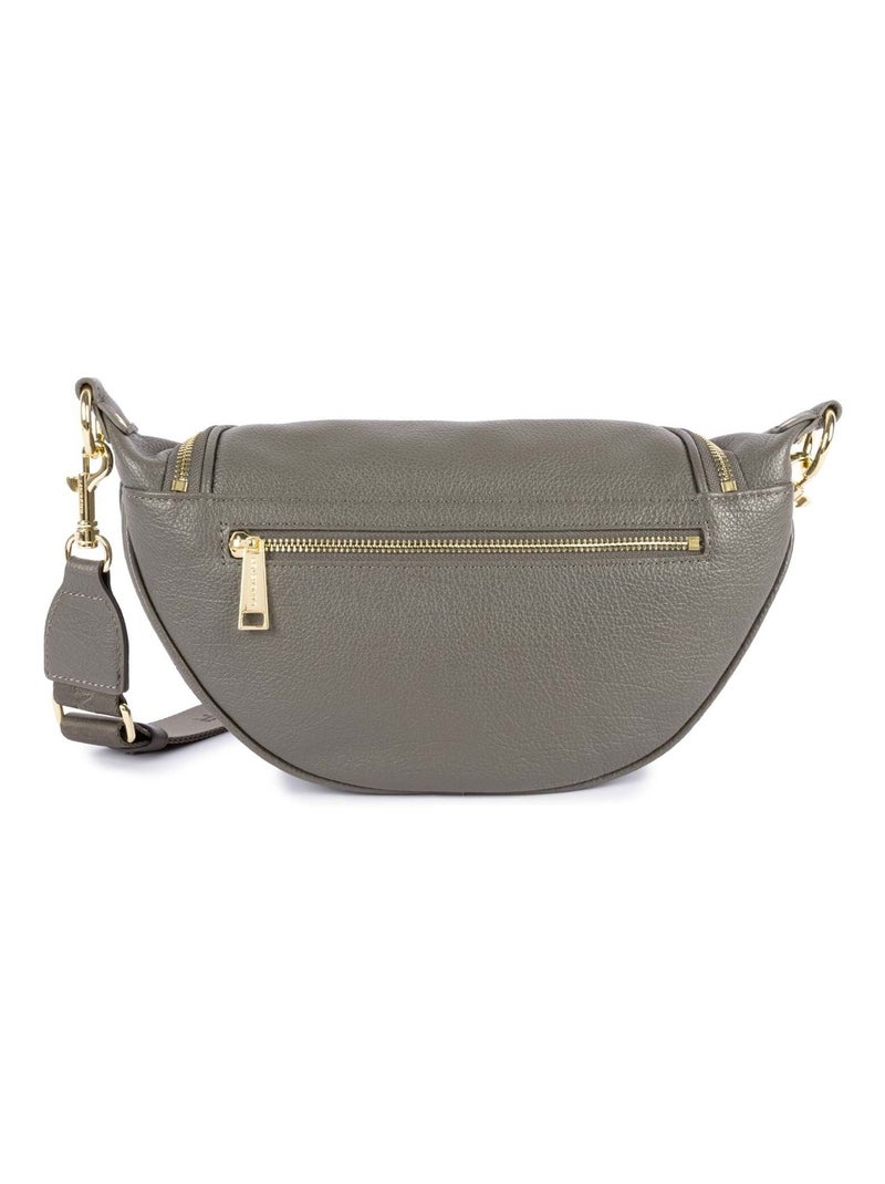 Lancaster Sac banane Zippé Dune Gris - Kiabi