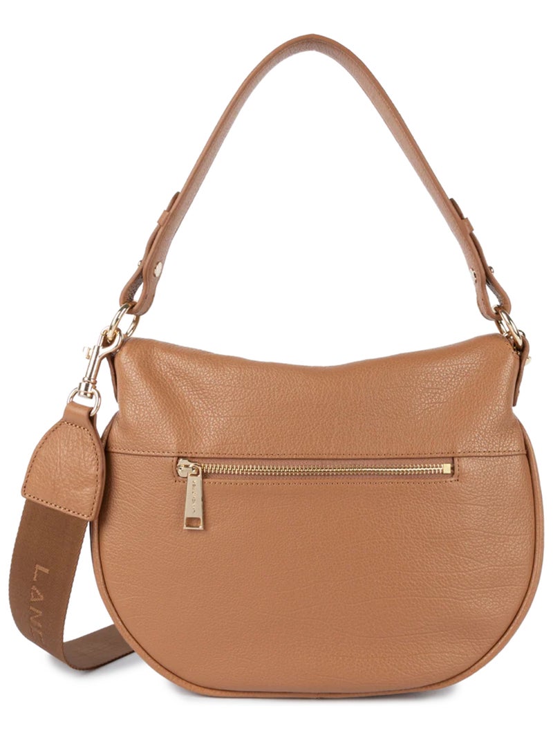 Lancaster Sac besace A rabat aimanté M Dune Gaia Camel - Kiabi