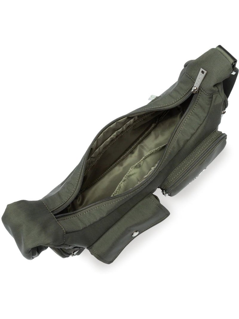 Lancaster Sac besace Zippé Basic Pocket Vert - Kiabi