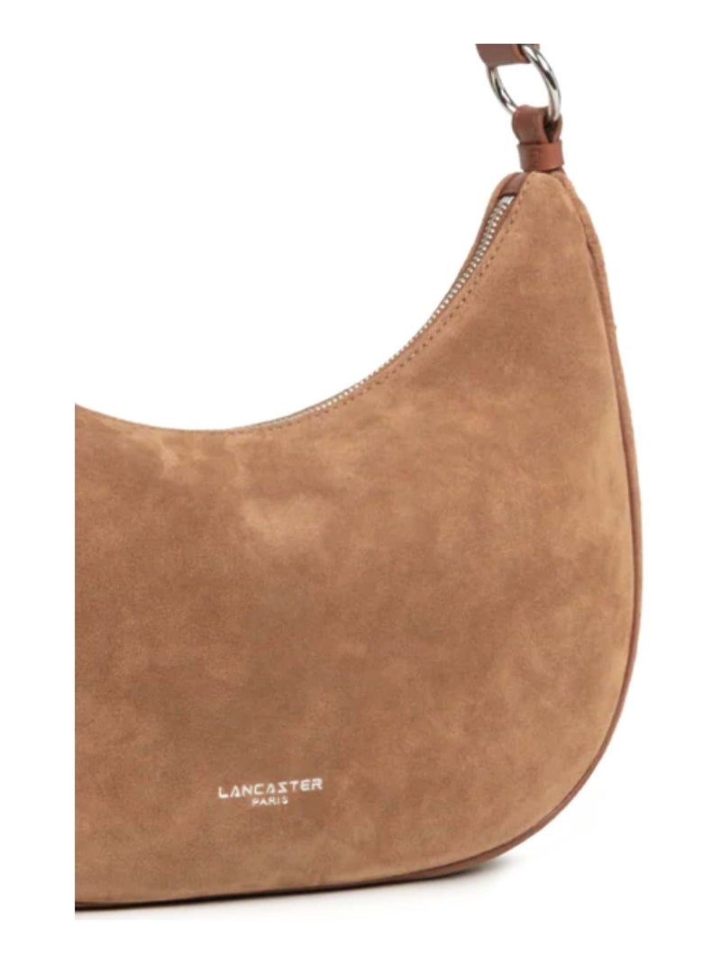Lancaster Sac besace Zippé L Suède Camel - Kiabi