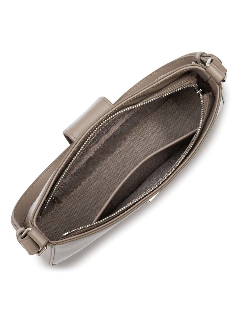 Lancaster Sac besace Zippé M Paris Ily Gris - Kiabi