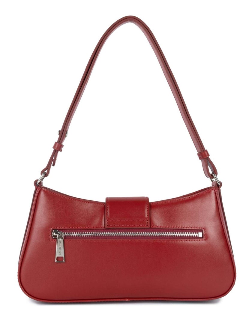 Lancaster Sac besace Zippé M Paris Ily Rouge - Kiabi
