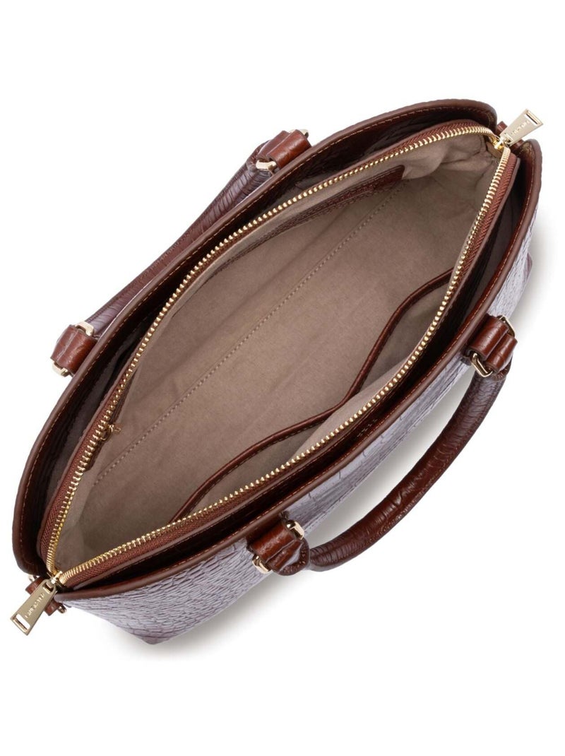 Lancaster Sac demi lune Zippé L Exo Marron - Kiabi