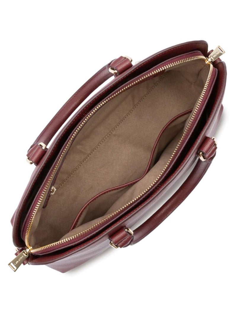 Lancaster Sac demi lune Zippé Sierra Jia Rouge - Kiabi