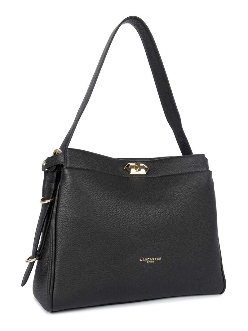 Lancaster Sac hobo Avec fermoir L Lady ROMY Noir - Kiabi