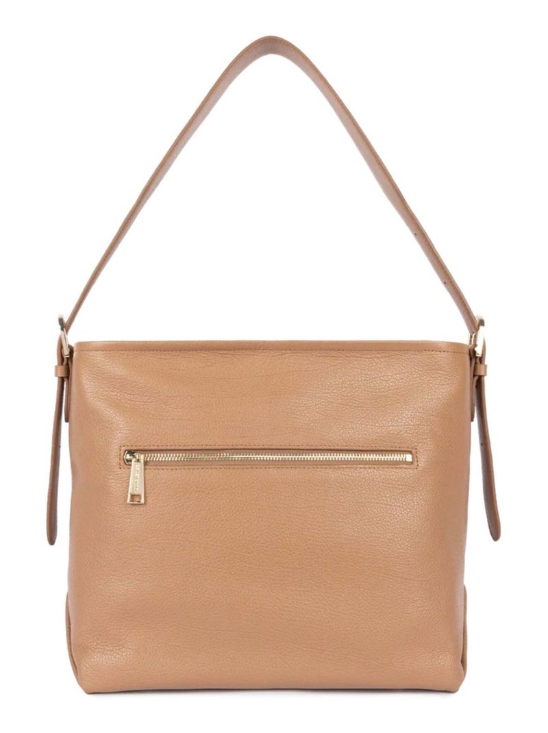 Lancaster Sac seau Zippé Dune Marron - Kiabi