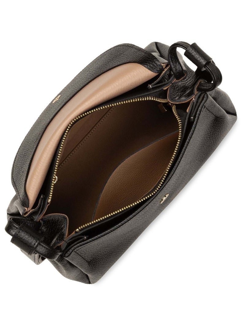 Lancaster Sac trotteur A rabat aimanté L Accordéon Double   - In - Nude Noir - Kiabi