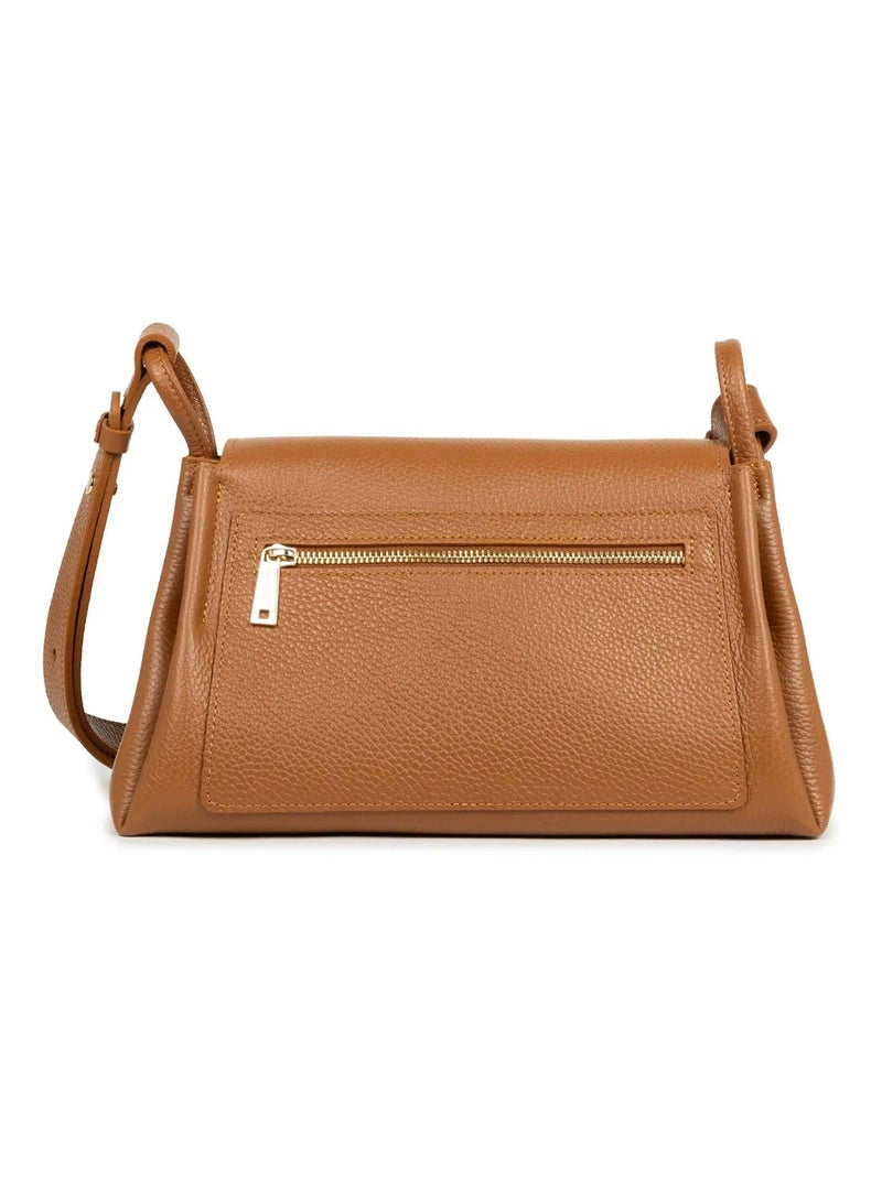 Lancaster Sac trotteur A rabat aimanté L Accordéon Double Marron - Kiabi