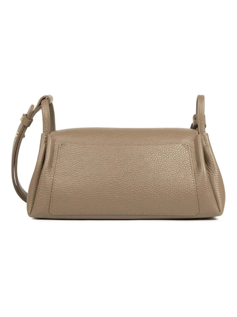 Lancaster Sac trotteur A rabat aimanté M Accordéon Double  Taupe - In - Doré/or - Kiabi