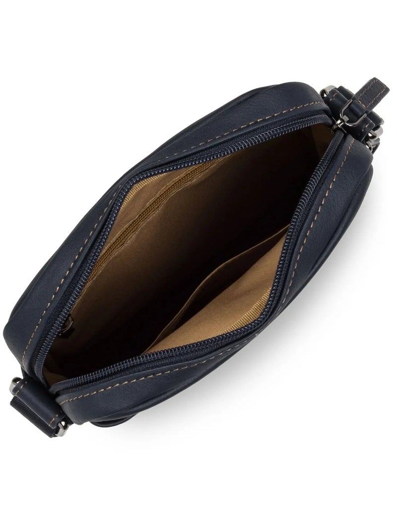 Lancaster Sacoche cuir de vachette SOFT VINTAGE /Camel Bleu - Kiabi