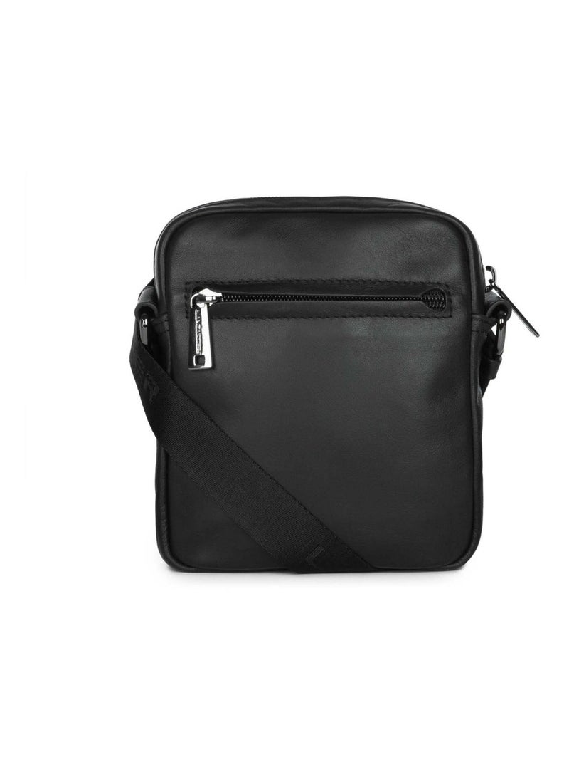 Lancaster Sacoche Cuir SOFT VINTAGE Noir - Kiabi