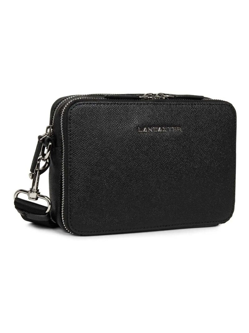 Lancaster Sacoche Homme Cuir Delphino Lucas Noir - Kiabi