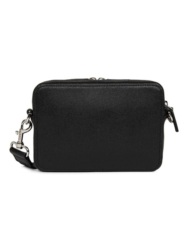 Lancaster Sacoche Homme Cuir Delphino Lucas Noir - Kiabi
