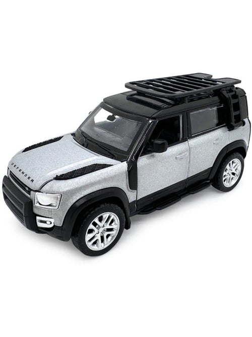 Land rover defender 110 miniature 1:43 argent 2en1 - Kiabi