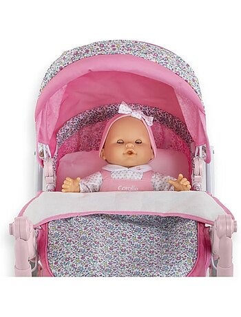 Landau Floral pour poupons 36 / 42 et 52 cm