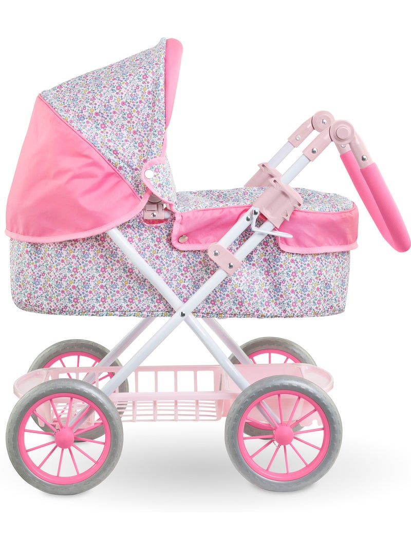 Landau Floral pour poupons 36 / 42 et 52 cm Rose - Kiabi