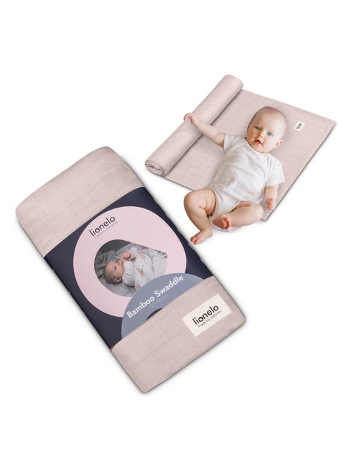 Lange bébé en bambou 120x120 cm - LIONELO - 100% coton - Hypoallergénique - Kiabi