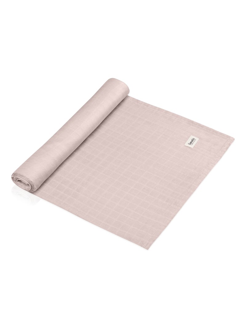 Lange bébé en bambou 120x120 cm - LIONELO - 100% coton - Hypoallergénique Beige - Kiabi