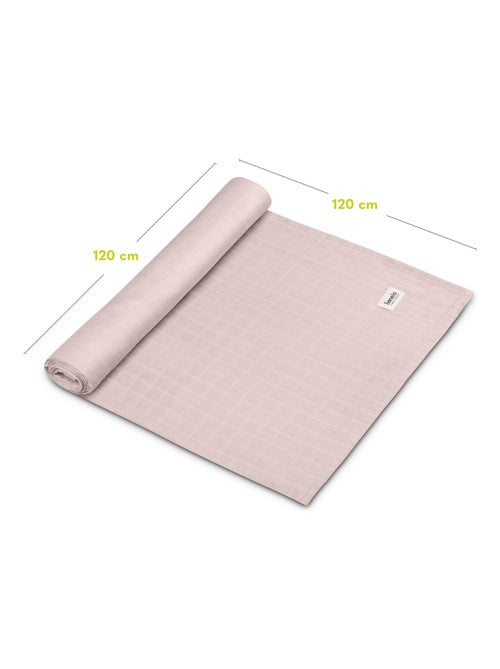 Lange bébé en bambou 120x120 cm - LIONELO - 100% coton - Hypoallergénique - Kiabi