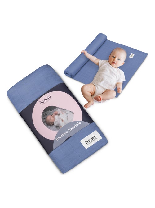 Lange bébé en bambou 120x120 cm - LIONELO - 100% coton - Hypoallergénique - Kiabi