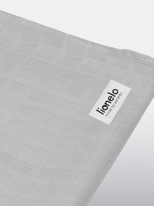 Lange bébé en bambou 120x120 cm - LIONELO - 100% coton - Hypoallergénique - Kiabi